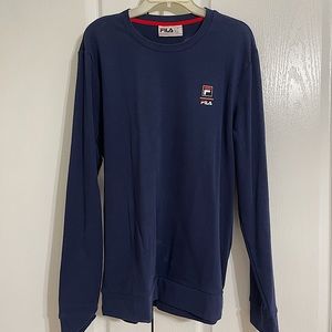Mens Navy Long Sleeve Shirt Fila